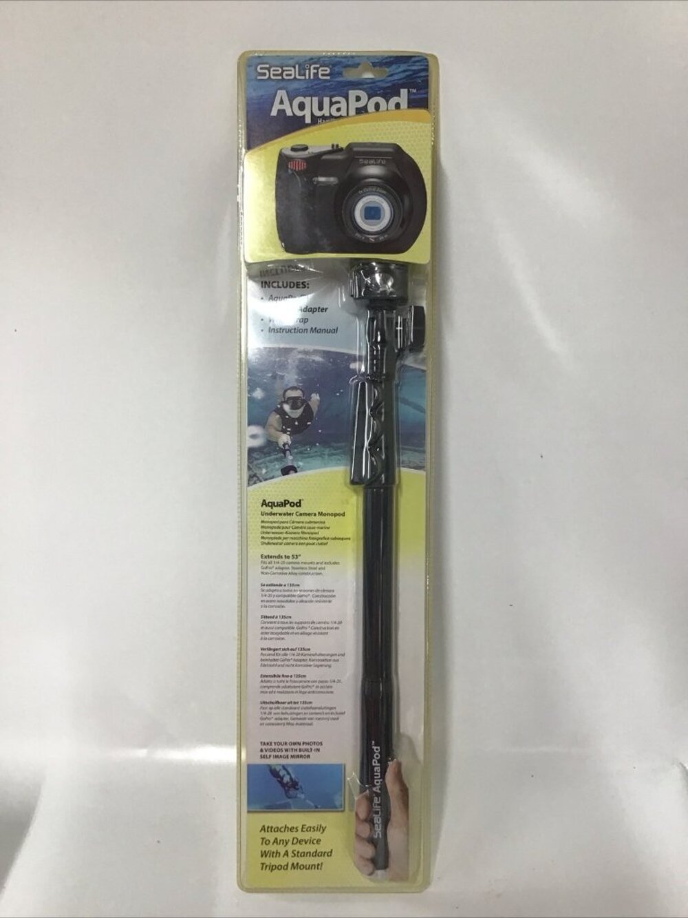 SeaLife AquaPod Mini Underwater Camera Monopod with Mount for GoPro Cameras
